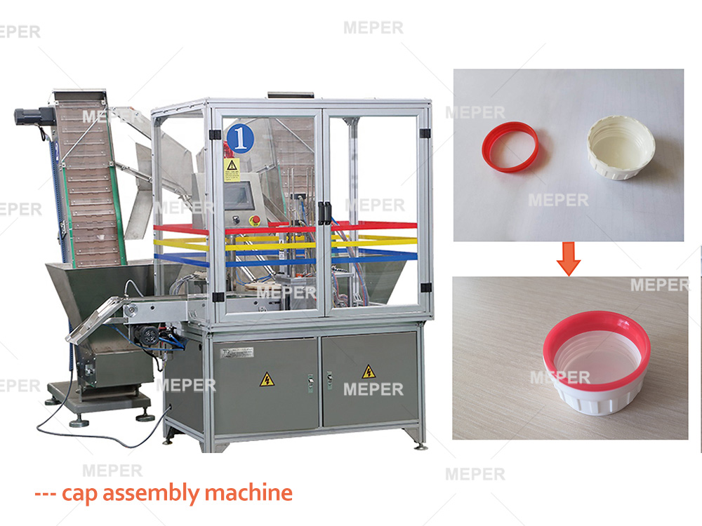 Máquina de tapado completamente automática Máquina de prensado de tapas de botellas Máquina de ensamblaje de tapas